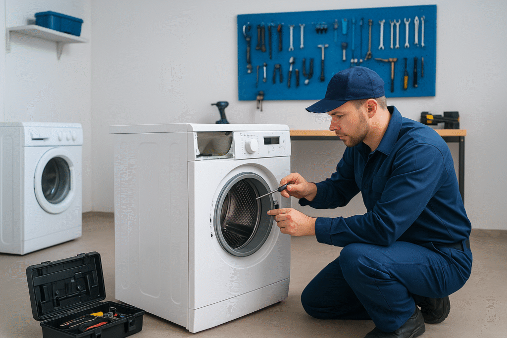 Cleansing of automatic washing machine